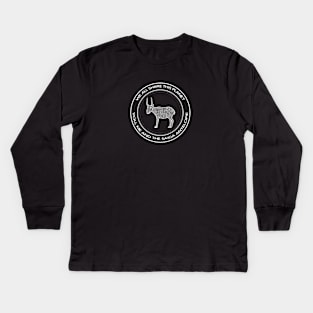 Saiga Antelope - We All Share This Planet - meaningful animal design Kids Long Sleeve T-Shirt